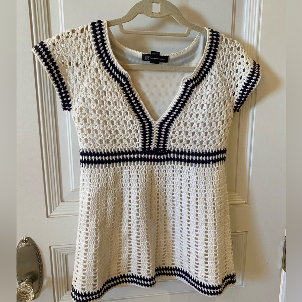 INC Crochet top